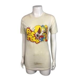 Rare 80s Pac Man Attack Video Game T Shirt Single Stitch / Unisex S/XS -